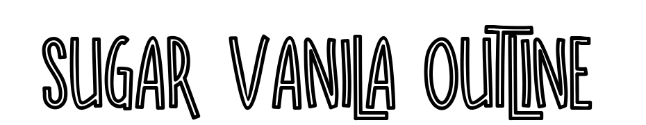 SUGAR VANILA OUTLINE Font Download Free